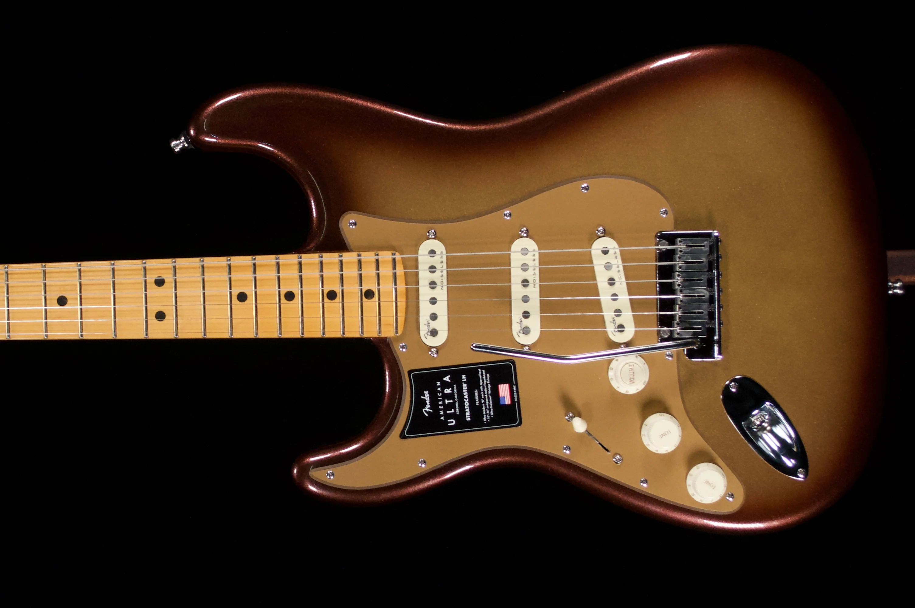 ✅ Fender American Ultra Strat in Moon Burst Left-Handed