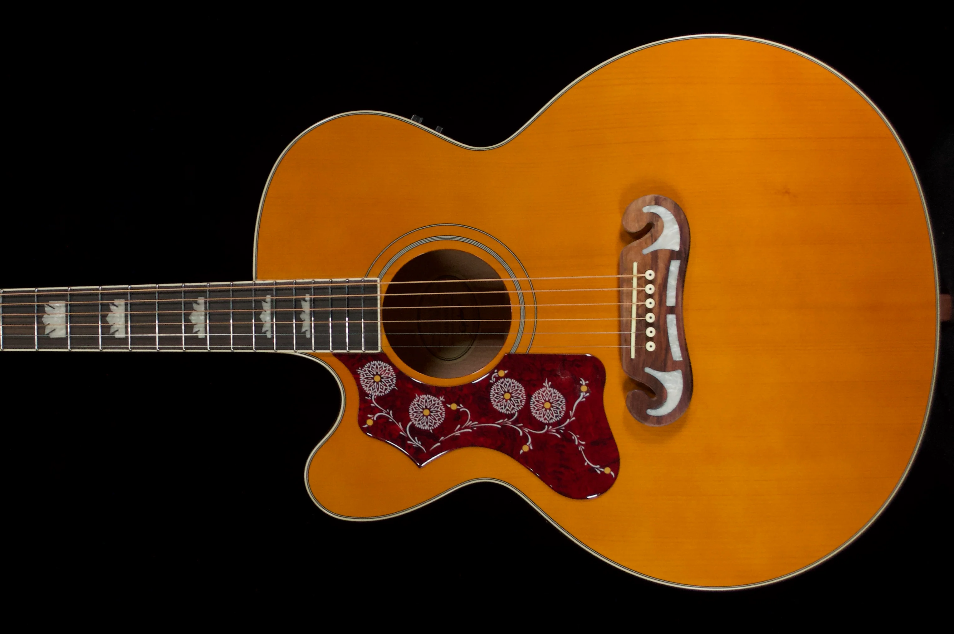 ✅ Epiphone J200 EC Studio Left- Handed Acoustic Electric Guitar