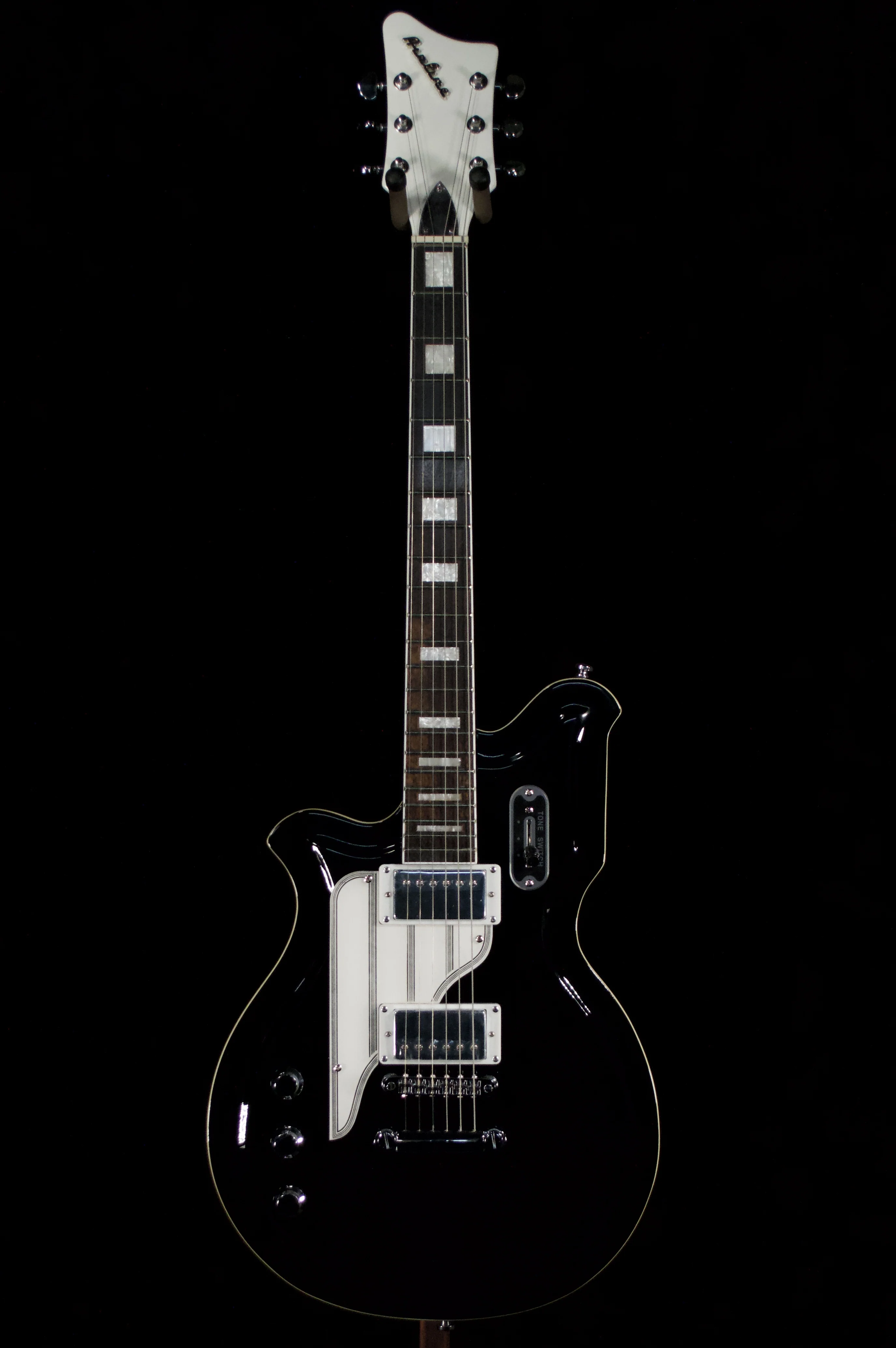 ✅ Eastwood Map Art Deco Left Handed Guitar - Image 3