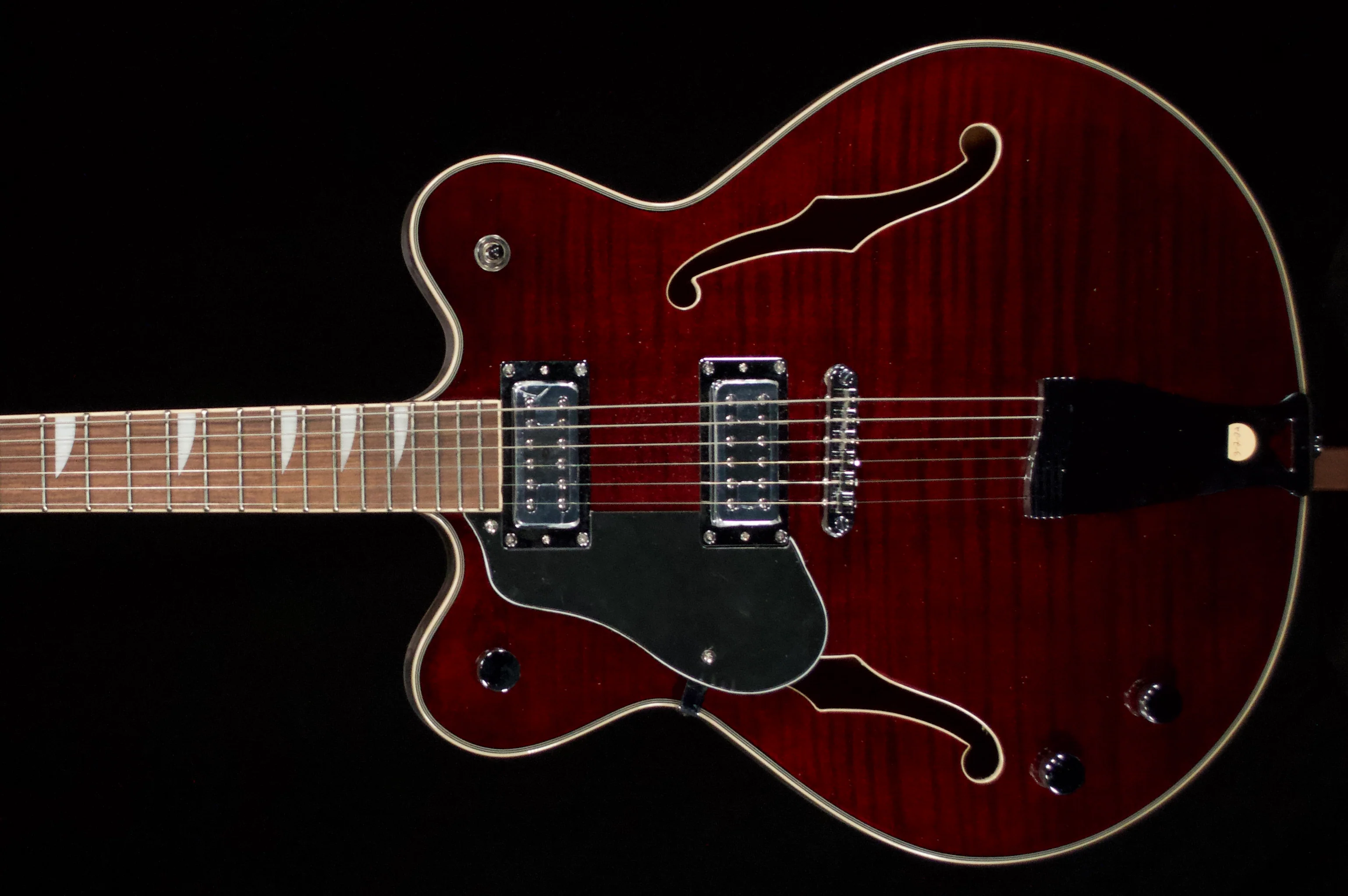 ✅ Eastwood Semi-hollow Left-handed Electric Guitar with Black Pick Guard - Image 5