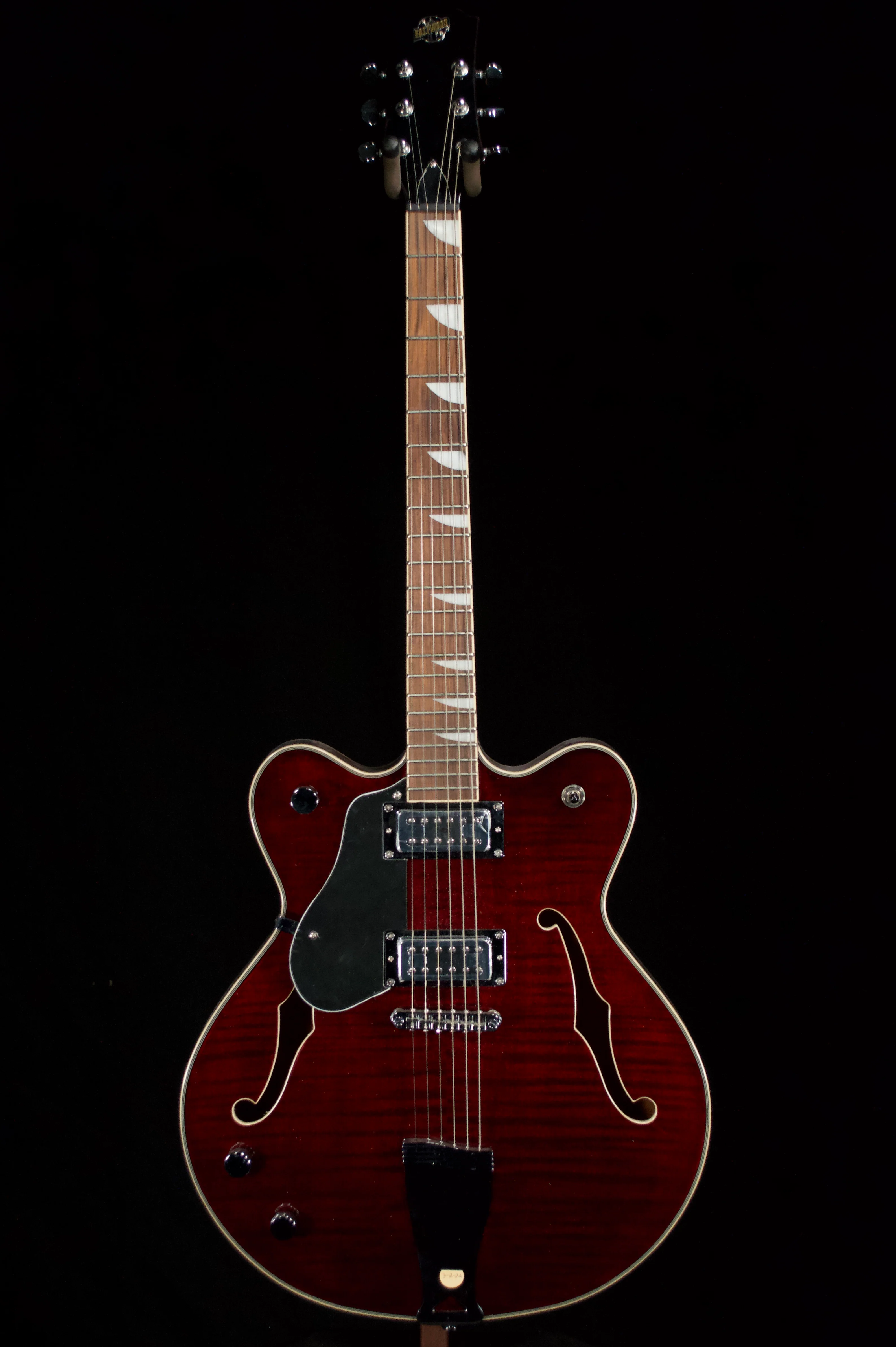 ✅ Eastwood Semi-hollow Left-handed Electric Guitar with Black Pick Guard - Image 6
