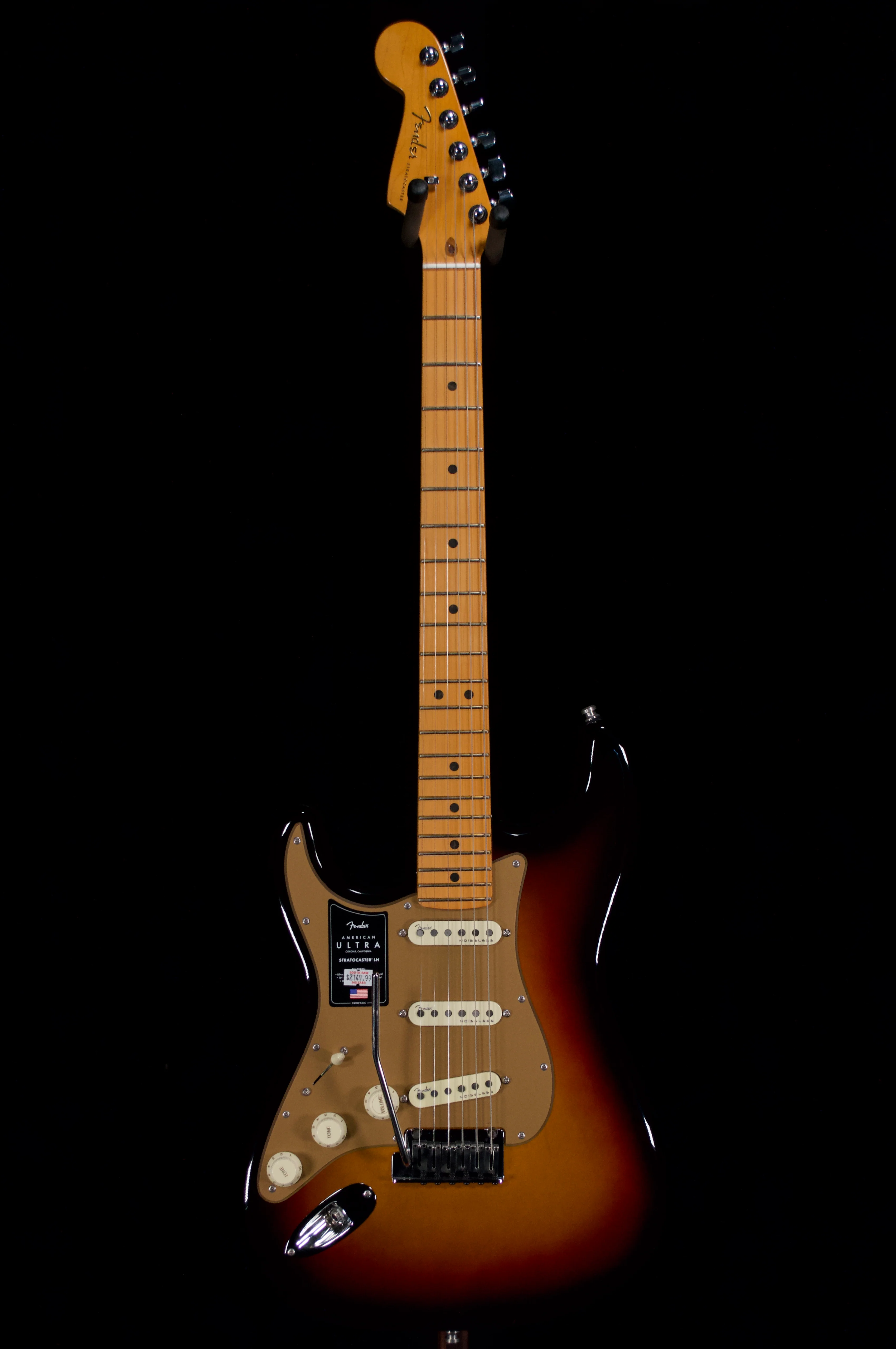 ✅ Fender American Ultra 2 Strat Left-handed Electric Guitar - Sunburst - Image 2
