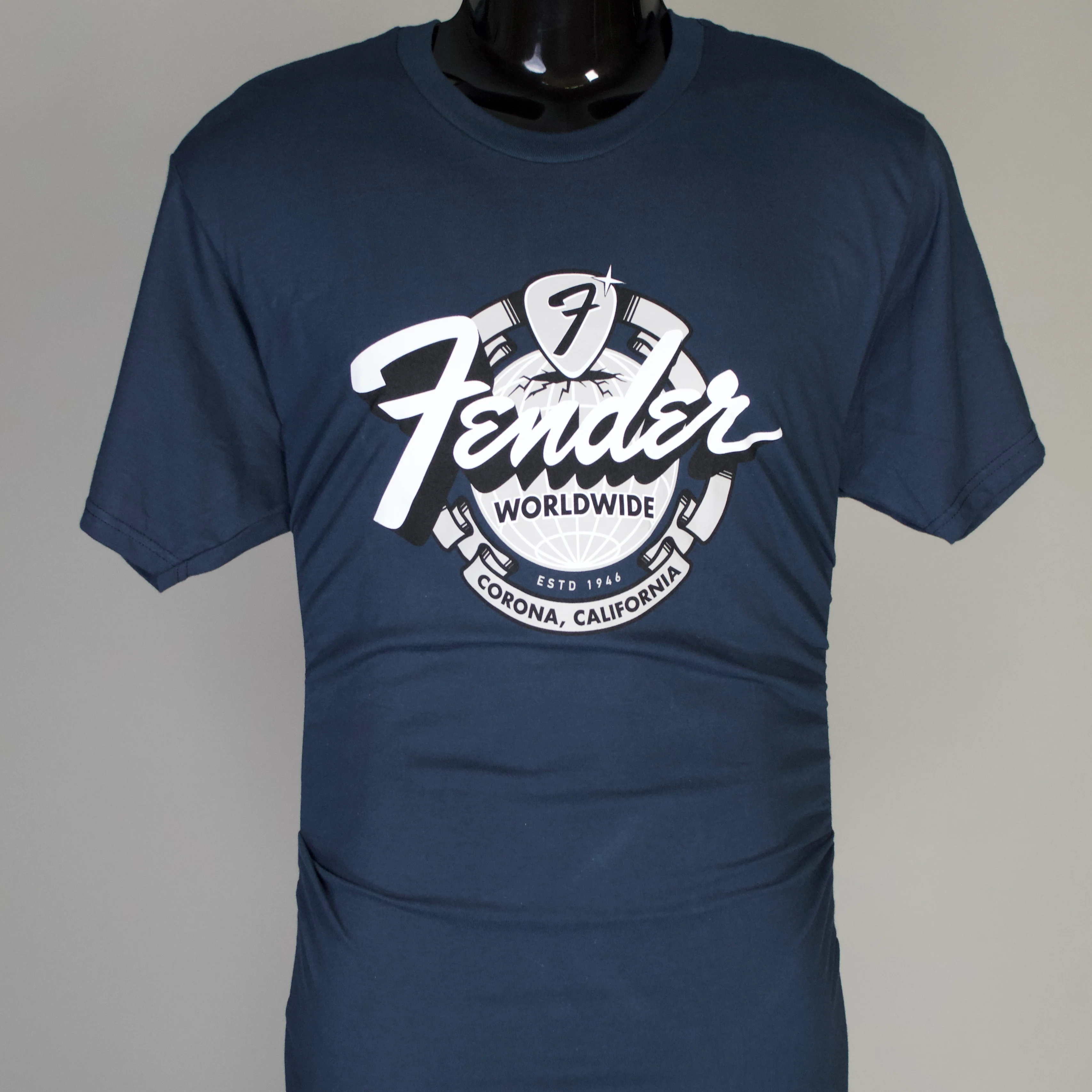 Fender Worldwide Logo Tee (Navy)