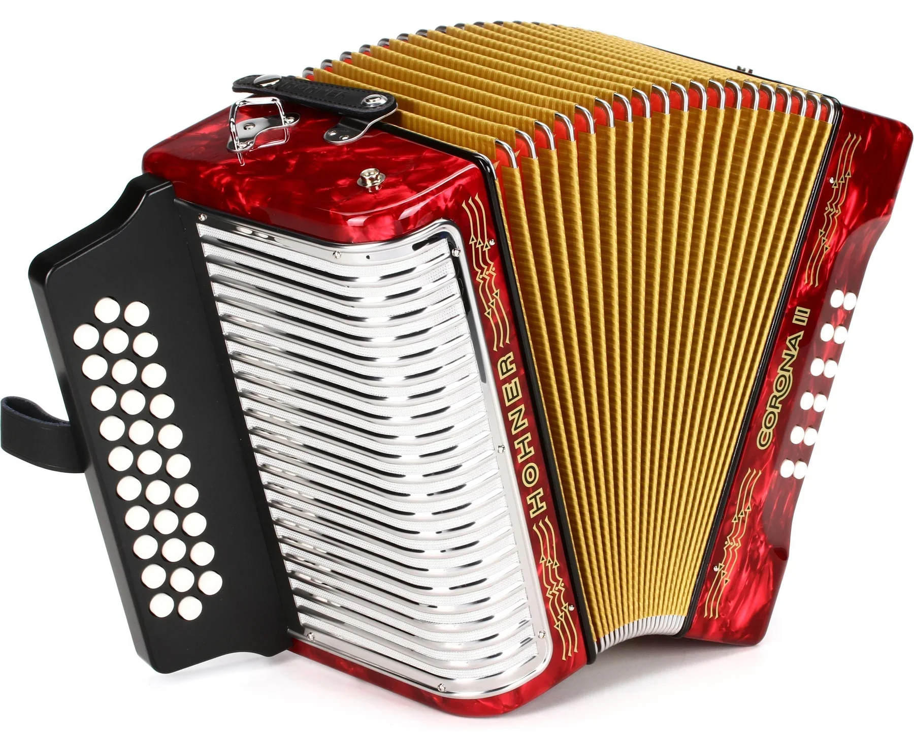 Hohner Corona 2 3500 F/B/E Red