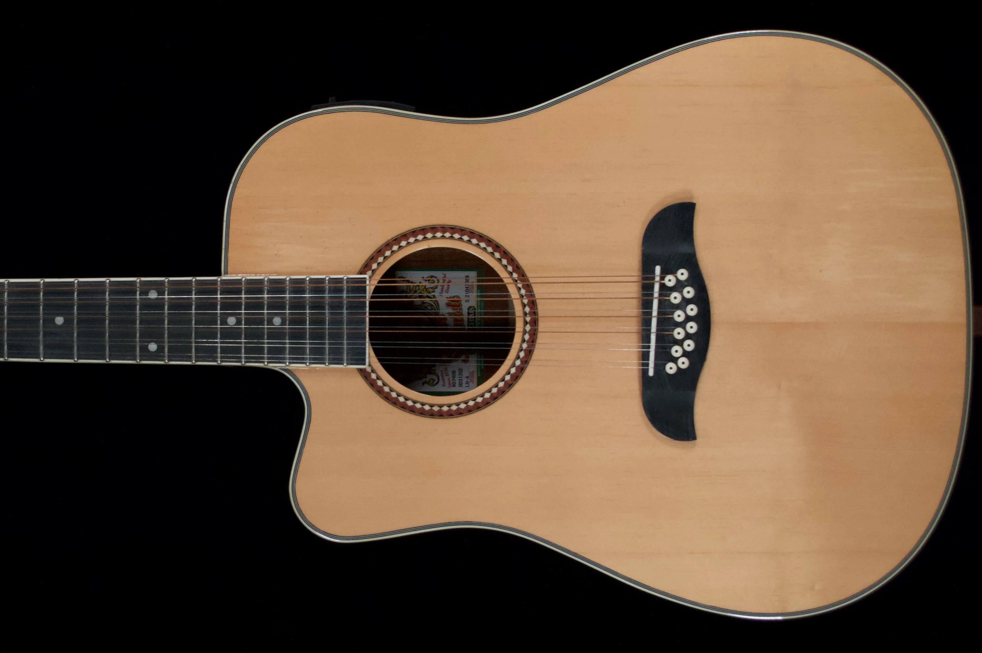✅ Oscar Schmidt 12 String Left Handed Classical Acoustic Guitar
